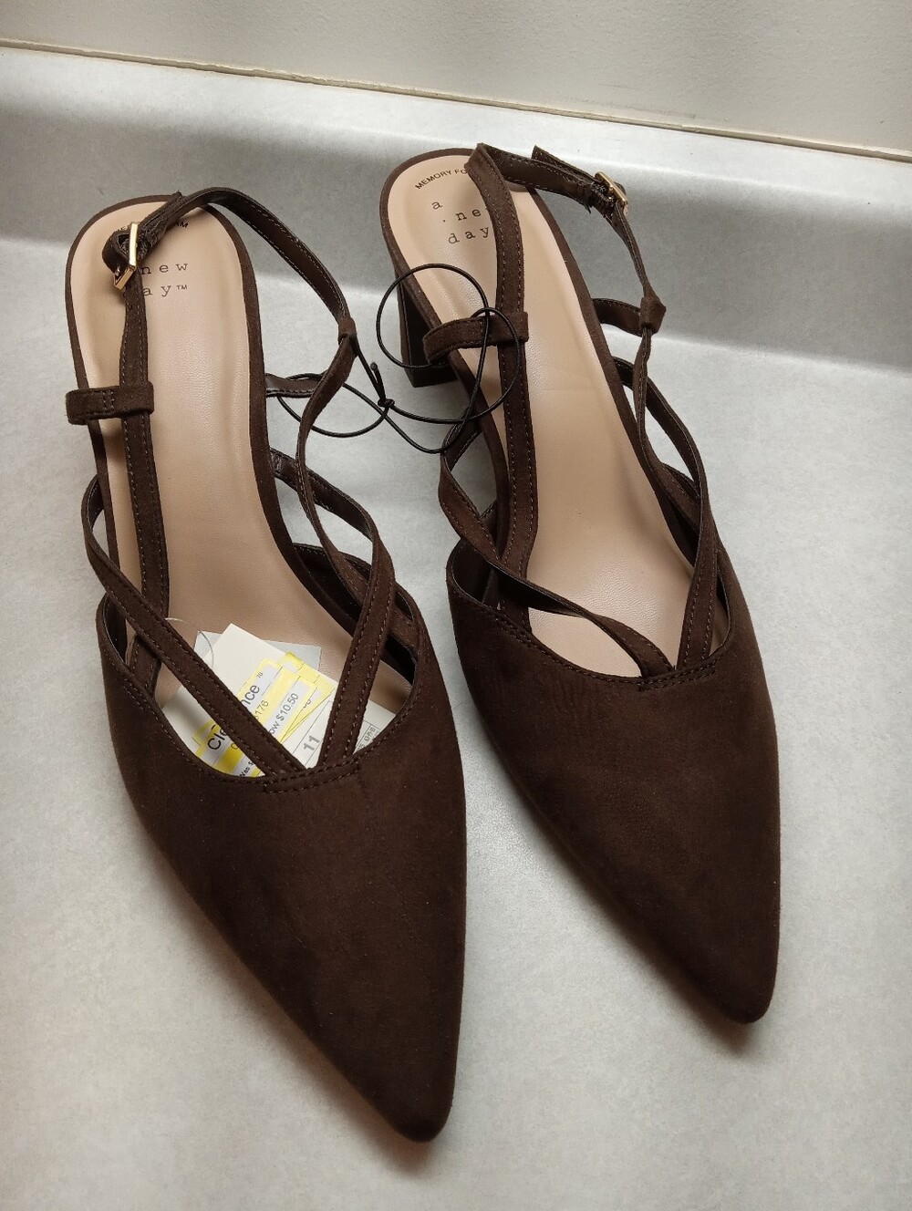 a new day Brown Strappy Heels